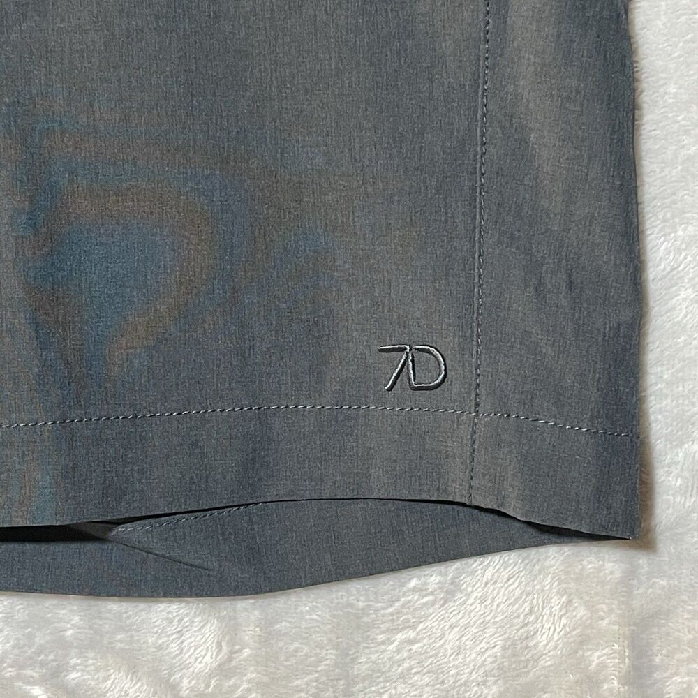 7 Diamonds Aeroplane Hybrid Stretch Performance 10” Chino Shorts Men’s 36 Gray - Picture 13 of 16